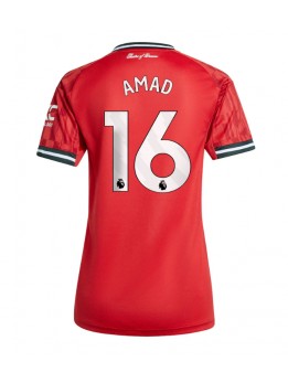 Zenske Futbalové oblečenie Manchester United Amad Diallo #16 2025-26 Krátky Rukáv - Domáci